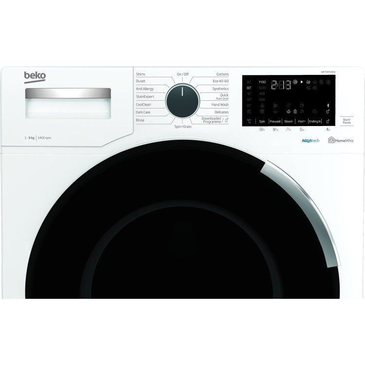 Refurbished Beko WEY94P64EW Smart Freestanding 9KG 1400 Spin Washing Machine