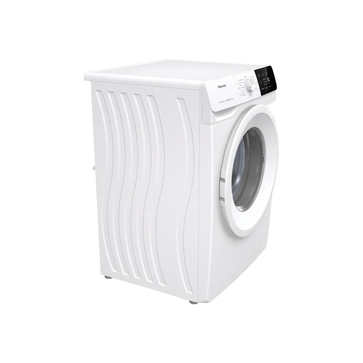 Refurbished Hisense WFGE80141VM 60cm Freestanding 8KG Front Load Washing Machine - 1400 RPM - Steam Cleaning - 20' Quick Wash - Inverter Motor - White