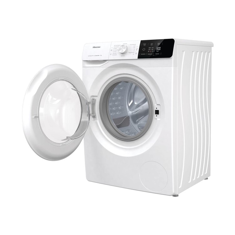 Refurbished Hisense WFGE80141VM 60cm Freestanding 8KG Front Load Washing Machine - 1400 RPM - Steam Cleaning - 20' Quick Wash - Inverter Motor - White