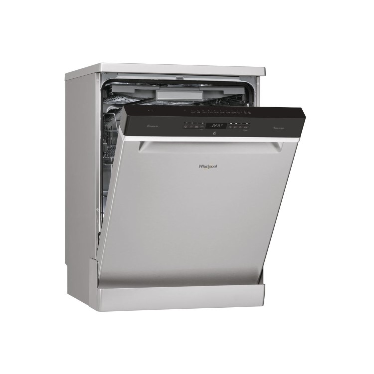 Refurbished Whirlpool Supreme Clean WFO3P33DLXUK 14 Place Freestanding Dishwasher