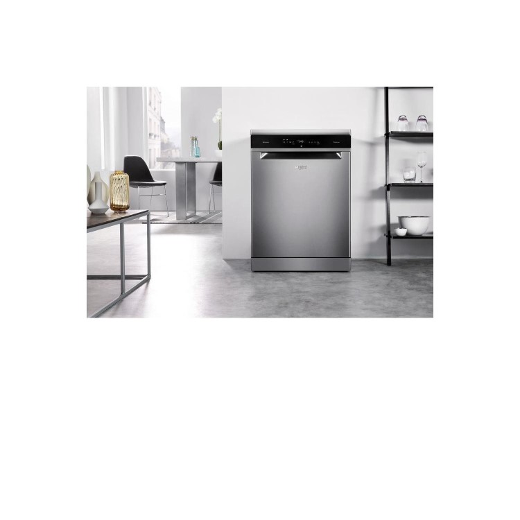 Refurbished Whirlpool Supreme Clean WFO3P33DLXUK 14 Place Freestanding Dishwasher