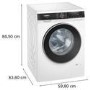 Refurbished Siemens iQ500 9kg 1600rpm Washing Machine - White