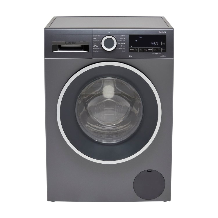 Refurbished Bosch Serie 6 WGG2449RGB Freestanding 9KG 1400 Spin Washing Machine Graphite