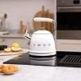 Refurbished Smeg 2.3L Whistling Kettle - White