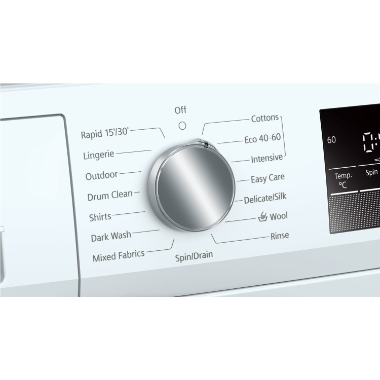 Refurbished Siemens WM14N202GB iQ300 Freestanding 8KG 1400 Spin Washing Machine With Quiet IQdrive Motor - White