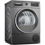 Refurbished Bosch Serie 6 WQG245R9GB Freestanding Heat Pump 9KG Tumble Dryer Graphite 