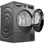 Refurbished Bosch Serie 6 WQG245R9GB Freestanding Heat Pump 9KG Tumble Dryer Graphite 