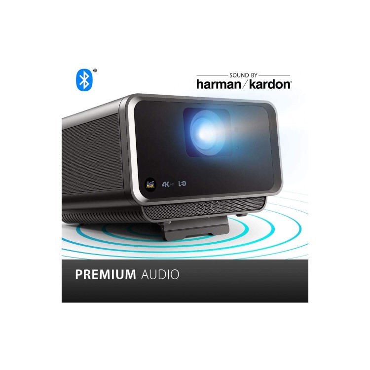 Refurbished ViewSonic Short Throw 4k Gaming Projector with WiFi Bluetooth & Harmon Kardon Audio