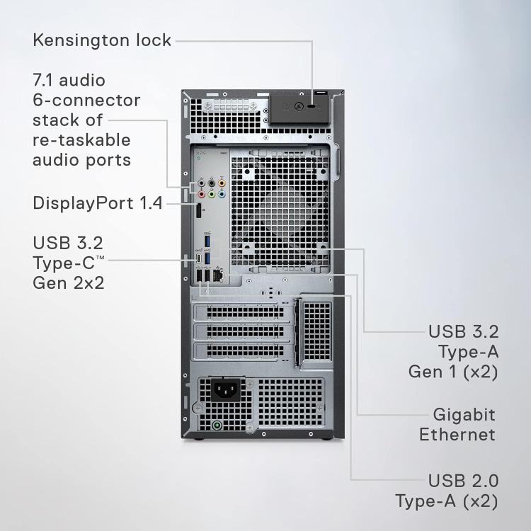 Refurbished Dell XPS 8960 Core i7-14700 16GB 1TB RTX 4060 Windows 11 Professional Gaming Desktop