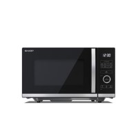 Sharp YC-QS254AU-B 25L Black Flatbed Microwave – 900 W & 8 Auto Programmes