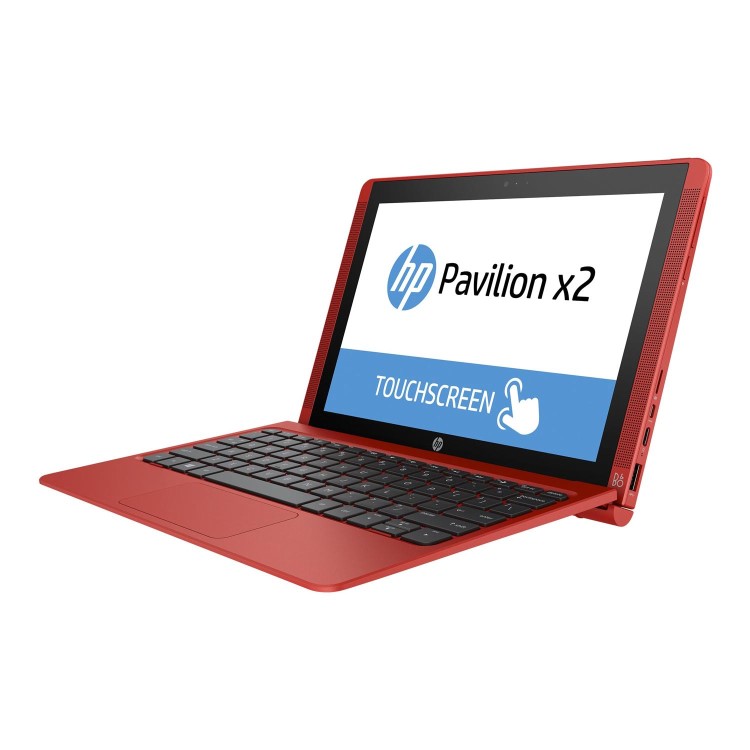 Refurbished HP 10-P007NA Intel Atom X5-Z8350 2GB 32GB 10.1 Inch Windows 10 Touchscreen Convertible Laptop in Red