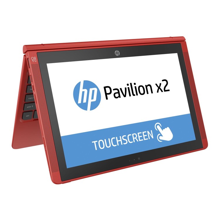 Refurbished HP 10-P007NA Intel Atom X5-Z8350 2GB 32GB 10.1 Inch Windows 10 Touchscreen Convertible Laptop in Red