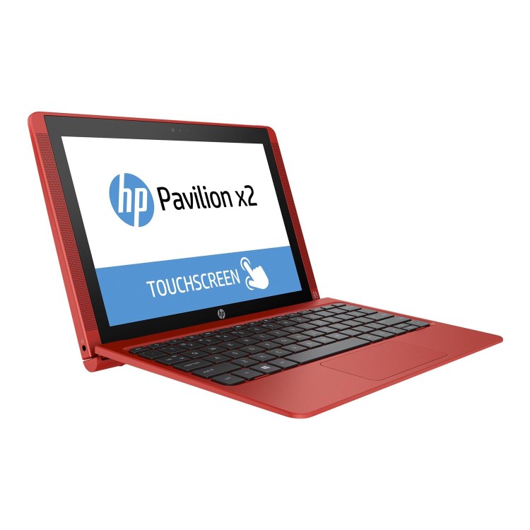 Refurbished HP 10-P007NA Intel Atom X5-Z8350 2GB 32GB 10.1 Inch Windows 10 Touchscreen Convertible Laptop in Red