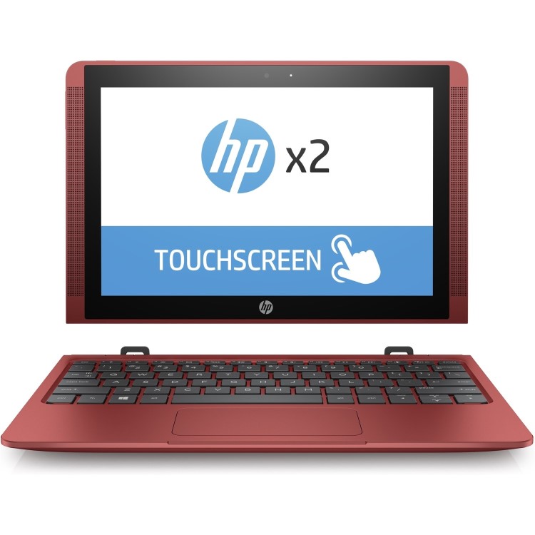 Refurbished HP 10-P007NA Intel Atom X5-Z8350 2GB 32GB 10.1 Inch Windows 10 Touchscreen Convertible Laptop in Red