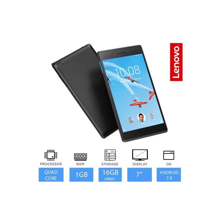 Refurbished Lenovo Tab 7 16GB 7 Inch Tablet In Black