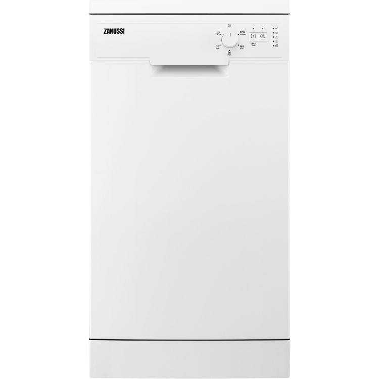 Refurbished Zanussi Series 20 ZSFN121W3 9 Place Freestanding Slimline Dishwasher White