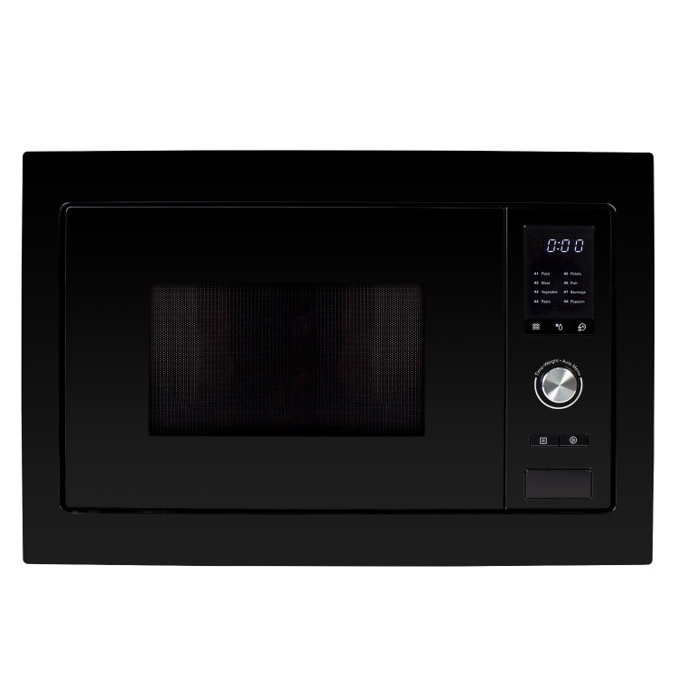Refurbished electriQ eiQMOBISOLO25BLACK Built In 25L 900W Standard Solo Microwave Black