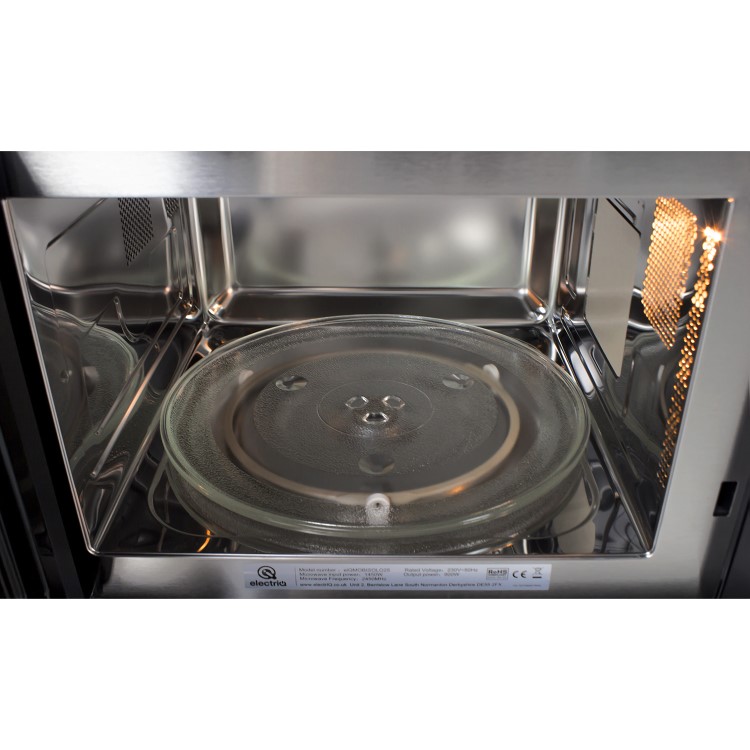 electriQ Built-In 900W Microwave - Stainless Steel