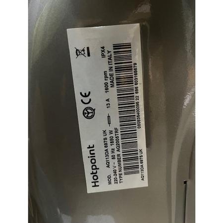 Refurbished Hotpoint AQ113DA 697S UK 11KG 1400 Spin Washing Machine Silver
