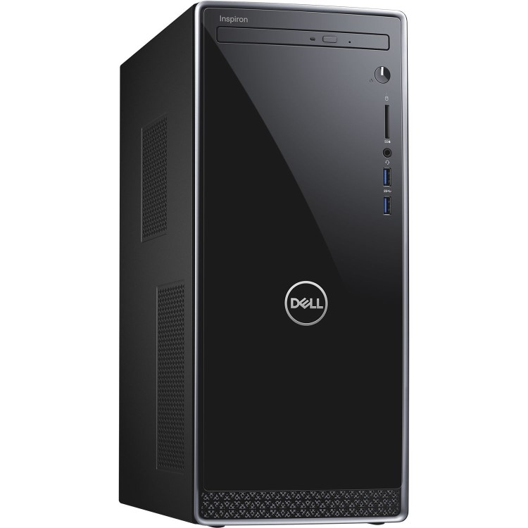Refurbished Dell Inspiron 3670 Core i3 9100 8GB 1TB Windows 10 Desktop PC In Black