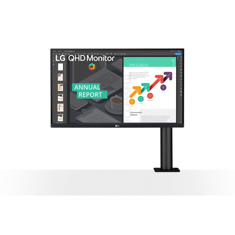 Refurbished LG 27QN880 Ergo 27" QHD IPS FreeSync Monitor 