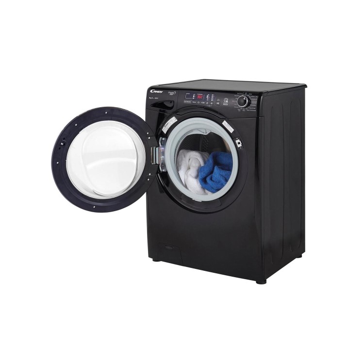 Refurbished Candy GVS 148DC3B/1-80 8kg 1400 spin Washing Machine - Black