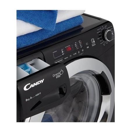 Refurbished Candy GVS 148DC3B/1-80 8kg 1400 spin Washing Machine - Black