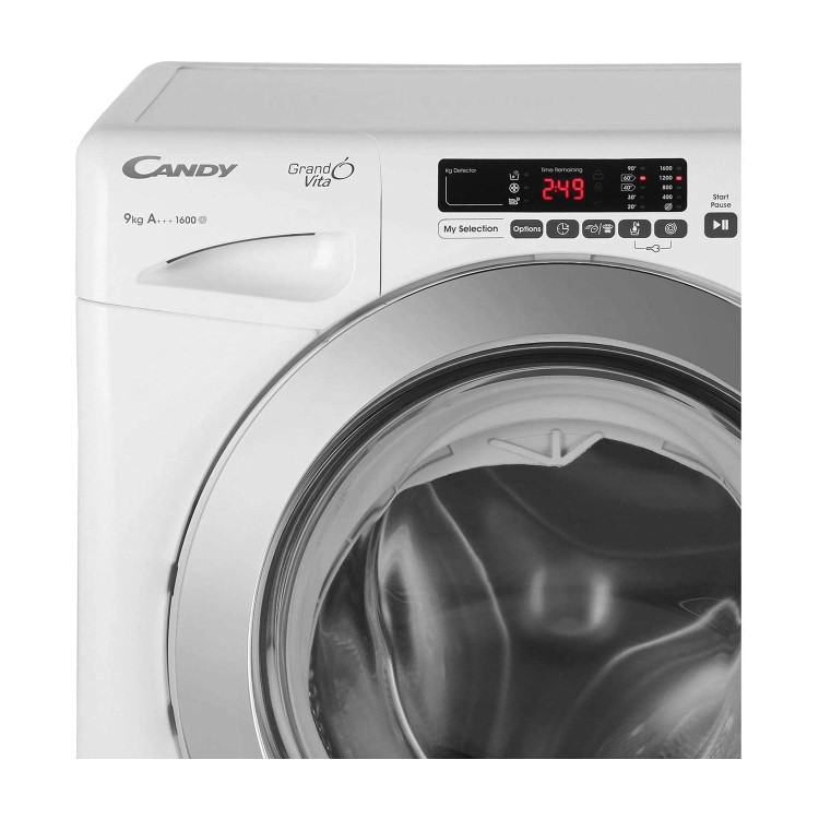 Refurbished Candy Grand'O Vita GVS169DC3 Smart Freestanding 9KG 1600 Spin Washing Machine White