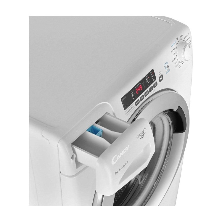 Refurbished Candy Grand'O Vita GVS169DC3 Smart Freestanding 9KG 1600 Spin Washing Machine White