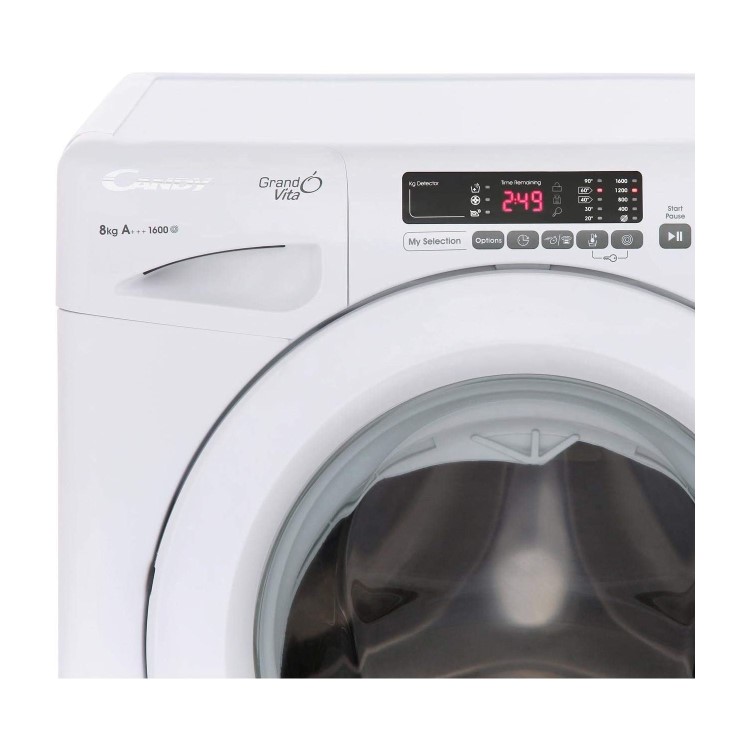 Refurbished Candy GVS168D3 Smart Freestanding 8KG 1600 Spin Washing Machine White