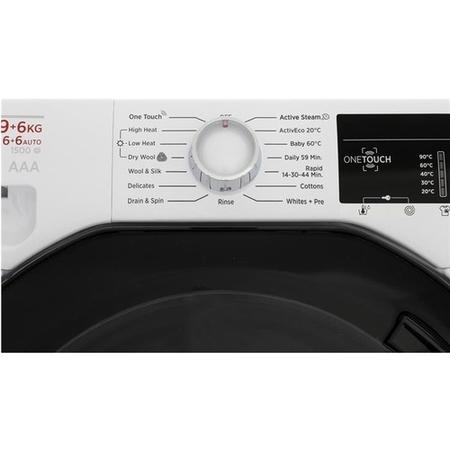 Refurbished Hoover WDXOA 596FN-80 Freestanding 9/6KG 1400 Spin Washer Dryer White