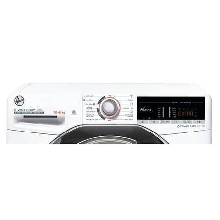 Refurbished Hoover H-Wash & Dry 300 H3DS41065TACE-80 Smart Freestanding 10/6KG 1400 Spin Washer Dryer White