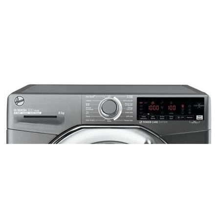 Refurbished Hoover H-Wash 300 H3WS68TAMCGE Smart Freestanding 8KG 1600 Spin Washing Machine Graphite