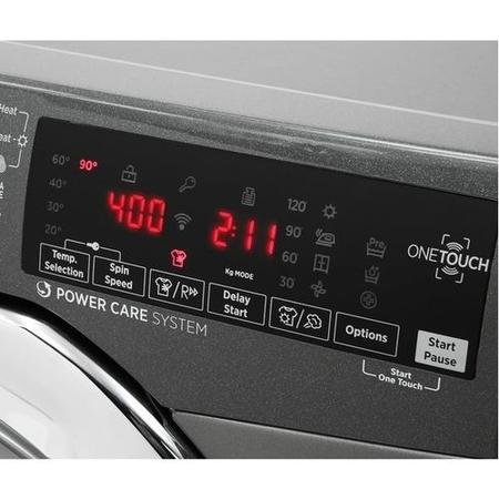 Refurbished Hoover H-Wash 300 H3DS696TAMCGE Smart Freestanding 9/6KG 1600 Spin Washer Dryer Graphite