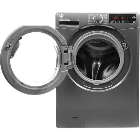 Refurbished HOOVER H-Wash 300 H3W 68TMGGE 8 kg 1600 Spin Washing Machine - Graphite