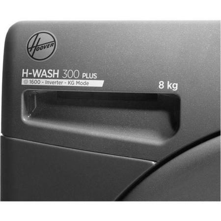 Refurbished HOOVER H-Wash 300 H3W 68TMGGE 8 kg 1600 Spin Washing Machine - Graphite