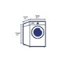 Refurbished Candy GVS C9DCG Smart Freestanding Condenser 9KG Tumble Dryer White