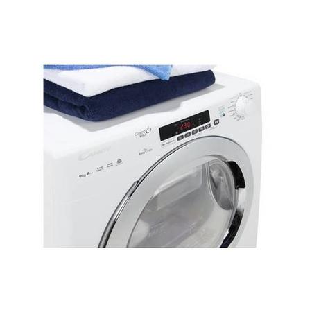 Refurbished Candy GVSH9A2DCE Smart Freestanding Heat Pump 9KG Tumble Dryer White