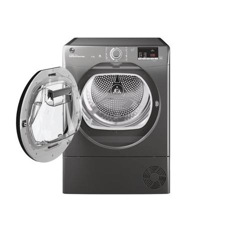 Refurbished Hoover HLE H9A2DCER-80 Freestanding Heat Pump 9KG Tumble Dryer Graphite