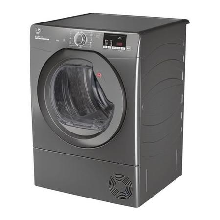 Refurbished Hoover H-Dry 300 HLE C9DRGR Smart Freestanding Condenser 9KG Tumble Dryer Graphite