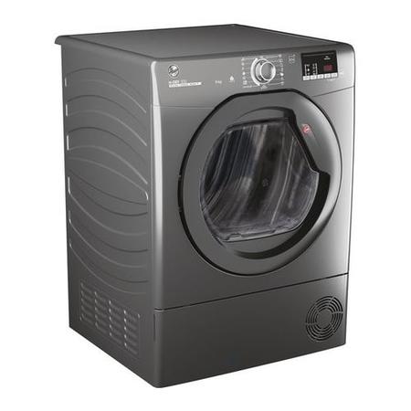 Refurbished Hoover H-Dry 300 HLE C9DRGR Smart Freestanding Condenser 9KG Tumble Dryer Graphite