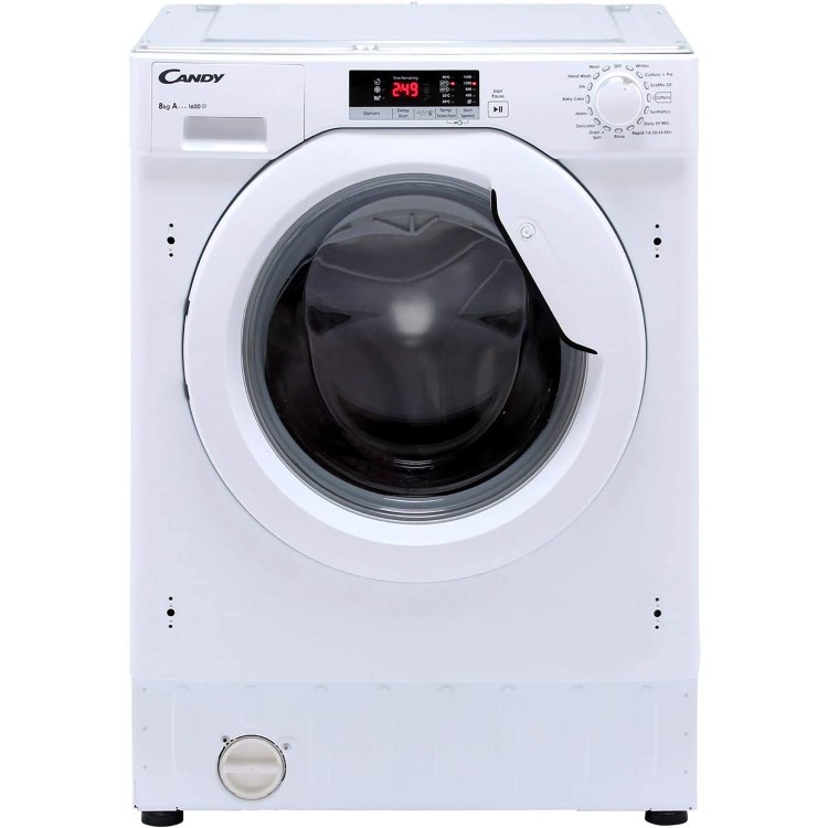 Candy CBWM 816S-80 Integrated 8KG 1600 Spin Washing Machine White