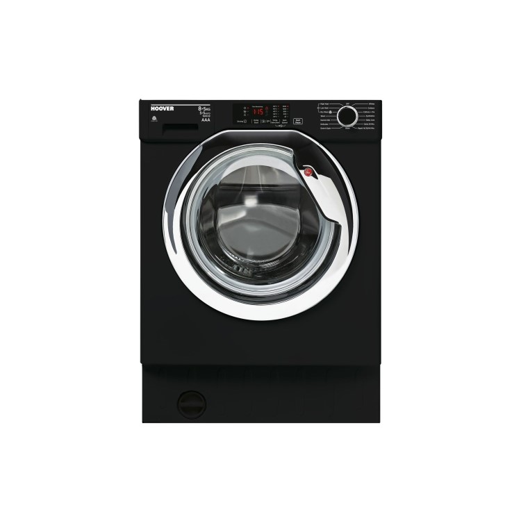 Refurbished Hoover H-Wash 300 HBWD8516DCB Integrated 8/5KG 1600 Spin Washer Dryer Black