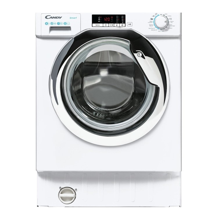Refurbished Candy CBW48D1XCE 1 Integrated 8KG 1400 Spin Washing Machine White