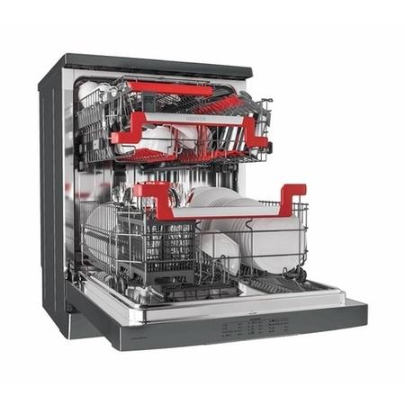Refurbished Hoover HDPN4S603PX-80 16 Place Freestanding Dishwasher Silver