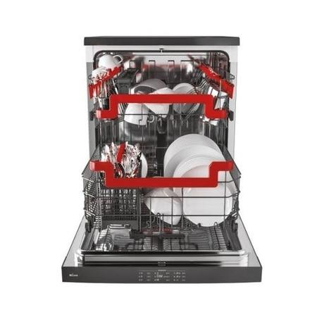 Refurbished Hoover H-DISH 500 HF 6E3DFA 16 Place Smart Freestanding Dishwasher Graphite