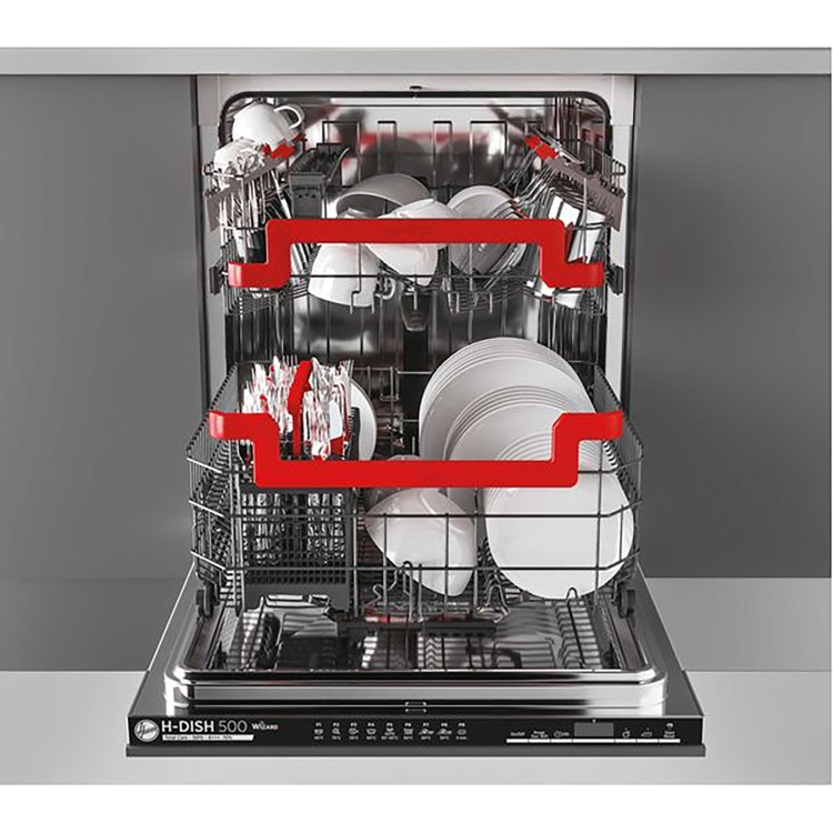 Refurbished Hoover HRIN4D620PB 16 Place Integrated Dishwasher