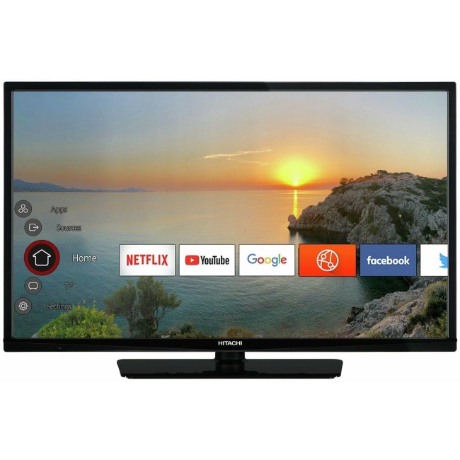 Refurbished Hitachi 32" 720p HD Ready LED Freeview Play Smart TV without Stand