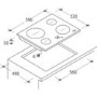 Refurbished Candy CH64BVT 60cm 4 Zone Ceramic Hob