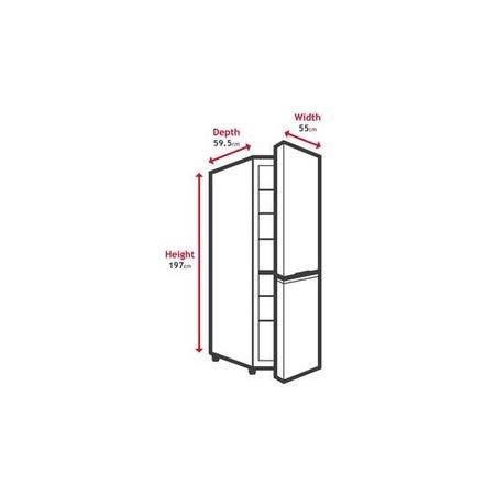 Refurbished Hoover HFF195BWK Freestanding 281 Litre 50/50 Fridge Freezer with Water Dispenser Black